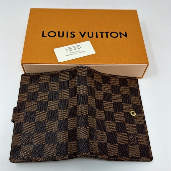 💯 Authentic Louis Vuitton Damier Ebene Agenda PM - Picture 13 of 13